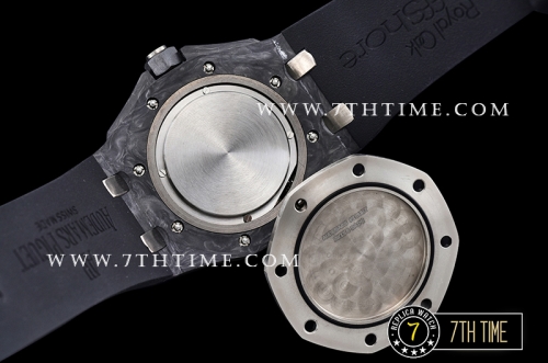 Royal Oak Diver 42mm Forged Carbon  Black/Yellow Dial Rubber Strap MY9015