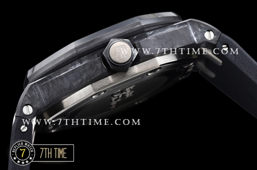Royal Oak Diver 42mm Forged Carbon  Black/Yellow Dial Rubber Strap MY9015