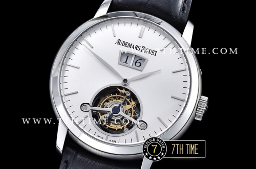 AP Jules Tourbillon 42mm Grande Date SS/LE White Dial Tourbillon