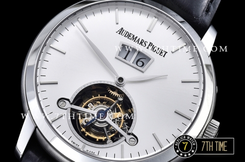 AP Jules Tourbillon 42mm Grande Date SS/LE White Dial Tourbillon