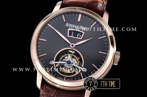 AP Jules Tourbillon 42mm Grande Date RG/LE Black Dial Tourbillon