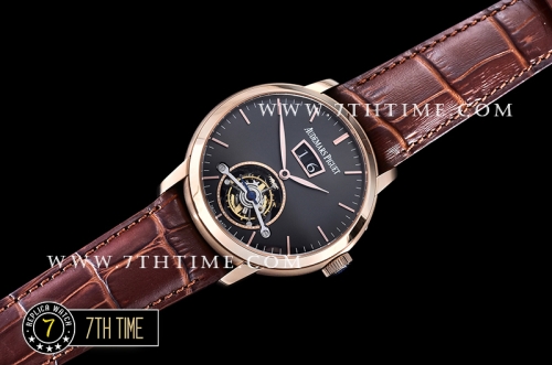 AP Jules Tourbillon 42mm Grande Date RG/LE Black Dial Tourbillon