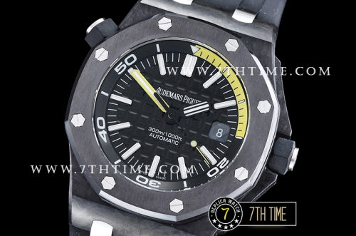 Royal Oak Diver Forged Carbon Ceramic Bezel Black/Yellow Dial A23J