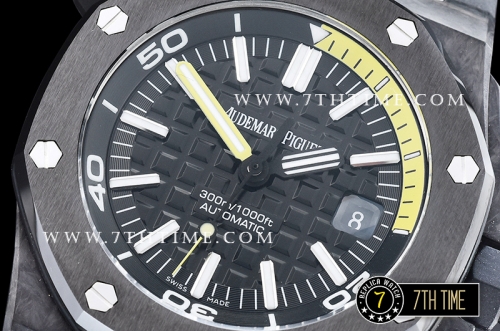 Royal Oak Diver Forged Carbon Ceramic Bezel Black/Yellow Dial A23J
