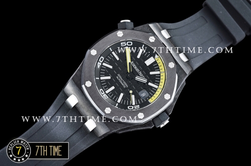 Royal Oak Diver Forged Carbon Ceramic Bezel Black/Yellow Dial A23J
