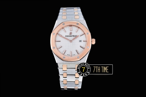 Royal Oak Ladies 33mm RG/SS White Dial Swiss ETA Quartz
