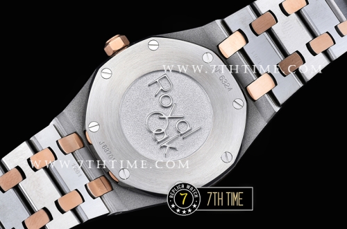 Royal Oak Ladies 33mm RG/SS White Dial Swiss ETA Quartz