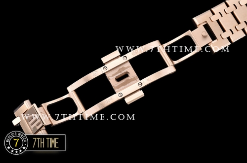 Royal Oak Ladies 33mm Diamonds RG/RG White Dial Swiss Quartz