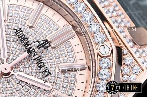 Royal Oak Ref.15450 37mm Full Diamonds RG/LE Gold Mod A3120