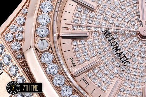 Royal Oak Ref.15450 37mm Full Diamonds RG/LE Gold Mod A3120
