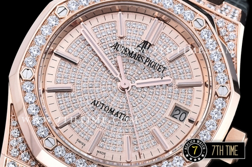 Royal Oak Ref.15450 37mm Full Diamonds RG/LE Gold Mod A3120