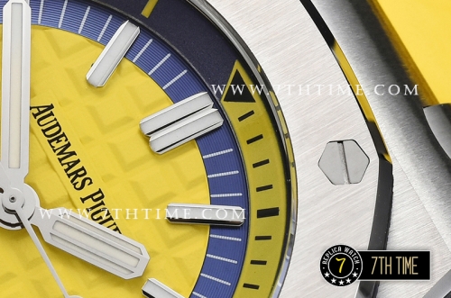 Royal Oak Diver 42mm SS/RU Yellow Checkered Dial MY9015 Mod A3120