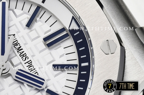 Royal Oak Diver 42mm SS/RU White Checkered Dial MY9015 Mod A3120