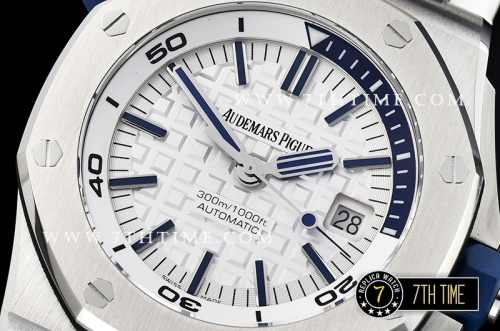 Royal Oak Diver 42mm SS/RU White Checkered Dial MY9015 Mod A3120