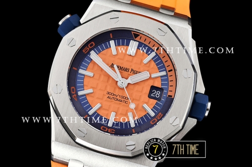 Royal Oak Diver 42mm SS/RU Orange Checkered Dial MY9015 Mod A3120