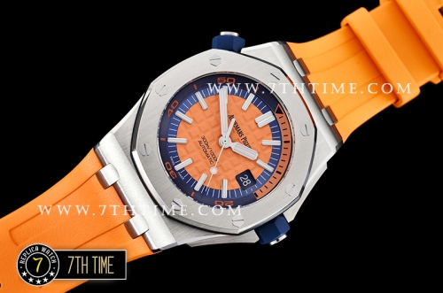Royal Oak Diver 42mm SS/RU Orange Checkered Dial MY9015 Mod A3120