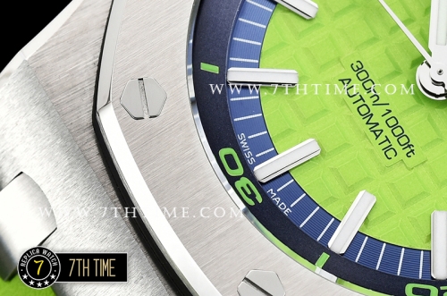 Royal Oak Diver 42mm SS/RU Green Checkered Dial MY9015 Mod A3120