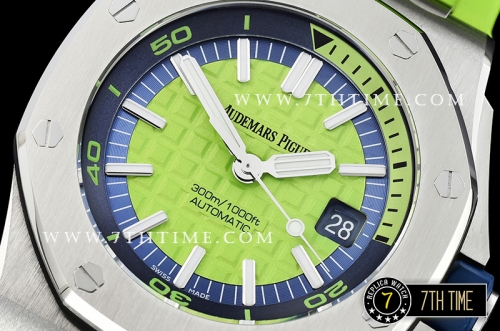 Royal Oak Diver 42mm SS/RU Green Checkered Dial MY9015 Mod A3120