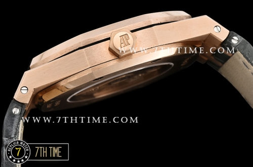 Royal Oak 15402 RG/LE Full Diamonds Paved Dial MY9015 Mod