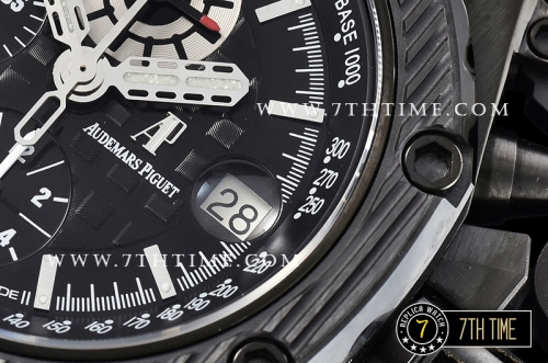 Offshore Survivor Limited Edition 42mm DLC/CER/LE Black Checkered Dial A7750 Mod