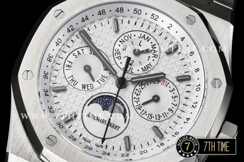 Royal Oak Perpetual Calendar 41mm 26574 SS/SS White Checkered Dial A5134