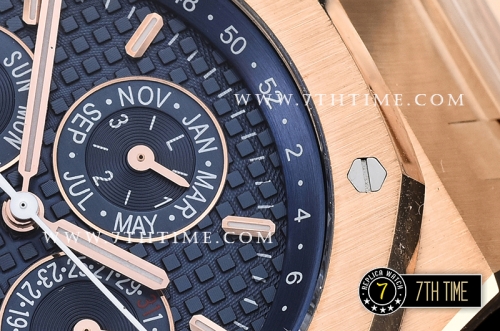Royal Oak Perpetual Calendar 41mm 26574 RG/RG Blue Checkered Dial A5134