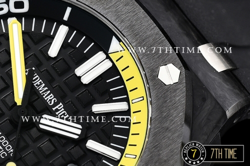 Royal Oak Diver FC/RU Black/Yellow Checkered Dial Ceramic Bezel A2836 Mod