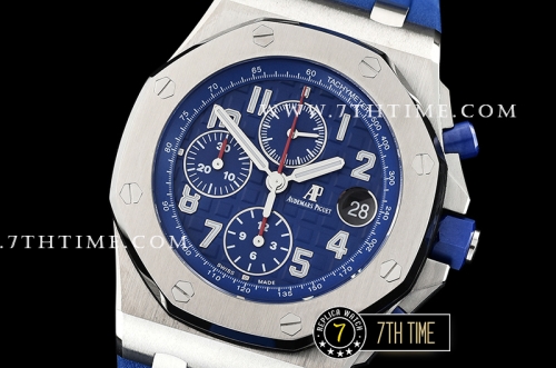 Royal Oak Offshore 42mm 2018 SIHH Indigo Checkered Dial SS/RU A3126