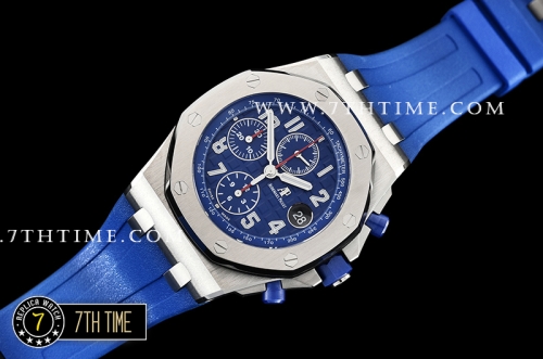 Royal Oak Offshore 42mm 2018 SIHH Indigo Checkered Dial SS/RU A3126