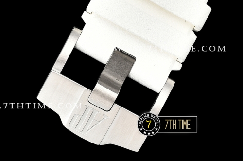 Royal Oak Offshore Novelty Ceramic Bezel SS/RU White/Black Dial A3126 Mod