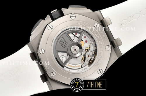 Royal Oak Offshore Novelty Ceramic Bezel SS/RU White/Black Dial A3126 Mod