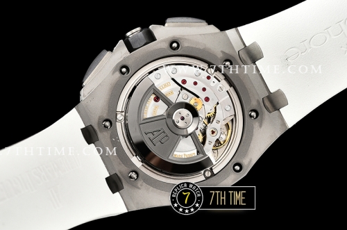 Royal Oak Offshore Novelty Ceramic Bezel SS/RU White/Black Dial A3126 Mod