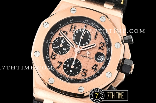 Royal Oak Offshore 42mm Gold Themes Rose Gold Checkered Dial RG/LE A3126