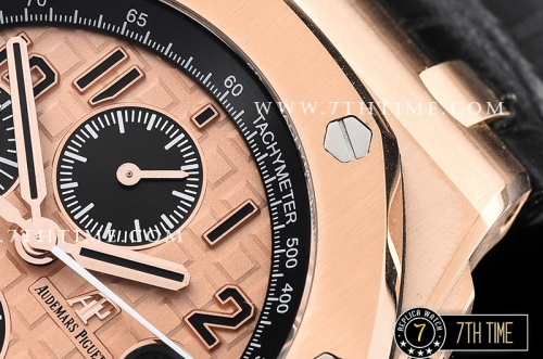 Royal Oak Offshore 42mm Gold Themes Rose Gold Checkered Dial RG/LE A3126