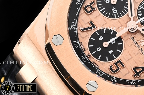 Royal Oak Offshore 42mm Gold Themes Rose Gold Checkered Dial RG/LE A3126
