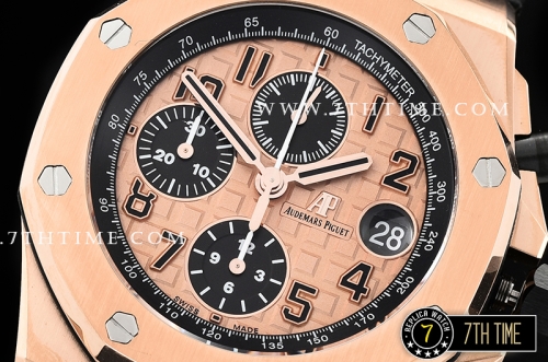 Royal Oak Offshore 42mm Gold Themes Rose Gold Checkered Dial RG/LE A3126