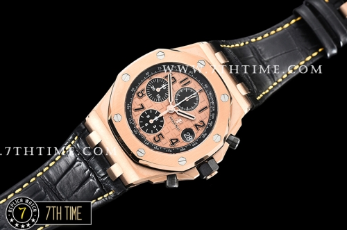 Royal Oak Offshore 42mm Gold Themes Rose Gold Checkered Dial RG/LE A3126