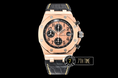 Royal Oak Offshore 42mm Gold Themes Rose Gold Checkered Dial RG/LE A3126