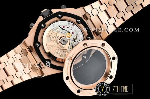 Royal Oak Offshore 42mm Gold Themes Rose Gold Checkered Dial RG/RG A3126