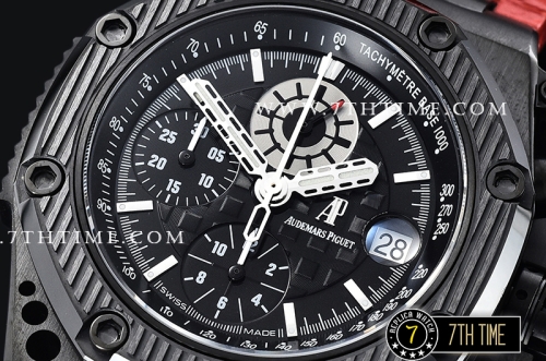Royal Oak Offshore Survivor Ltd CER/DLC/LE Black Checkered Dial A3126 Mod