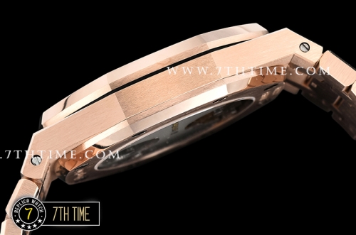 Royal Oak Extra Thin RG/RG Rose Gold Checkered Dial Flying Tourbillon