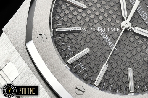 Royal Oak 15400 41mm SS/SS Grey Checkered Dial MY9015 Mod 3120