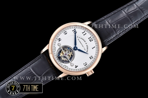 ALANGE & SOHNE 1815 Tourbillon White Dial  Black Numeral Markers Asia Manual Wind Tourbillon