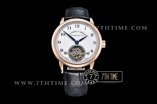 ALANGE & SOHNE 1815 Tourbillon White Dial  Black Numeral Markers Asia Manual Wind Tourbillon