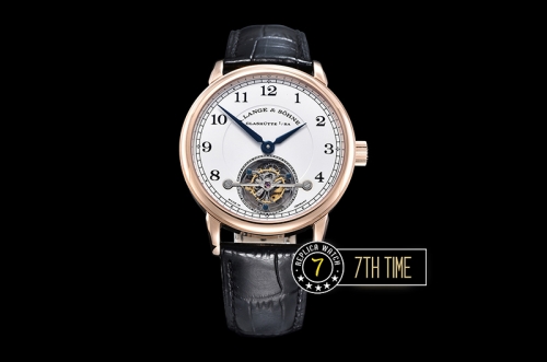 ALANGE & SOHNE 1815 Tourbillon White Dial  Black Numeral Markers Asia Manual Wind Tourbillon