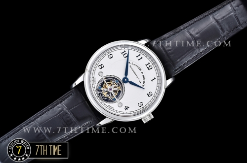 ALANGE & SOHNE 1815 Tourbillon White Dial  Solid Stainless Steel Asia Manual Wind Tourbillon