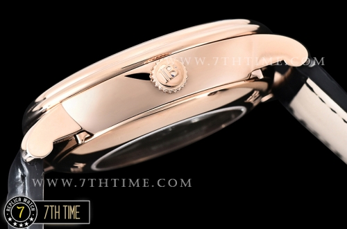 Blancpain Villeret Complications Black Dial 18K Rose Gold Thick Plated on Solid Stainless Steel