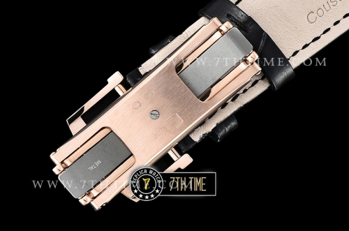 Blancpain Villeret Complications Black Dial 18K Rose Gold Thick Plated on Solid Stainless Steel