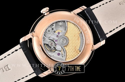 Blancpain Villeret Complications White Dial with Roman Numerals 18K Rose Gold Thick Plated on Solid Stainless Steel