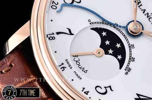 Blancpain Villeret Complications White Dial with Arabic Numerals 18K Rose Gold Thick Plated on Solid Stainless Steel